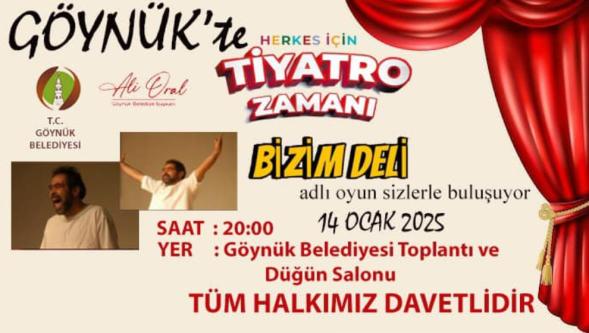 Göynük'te Tiyatro Zamanı: “Bizim Deli” Sahne Alıyor