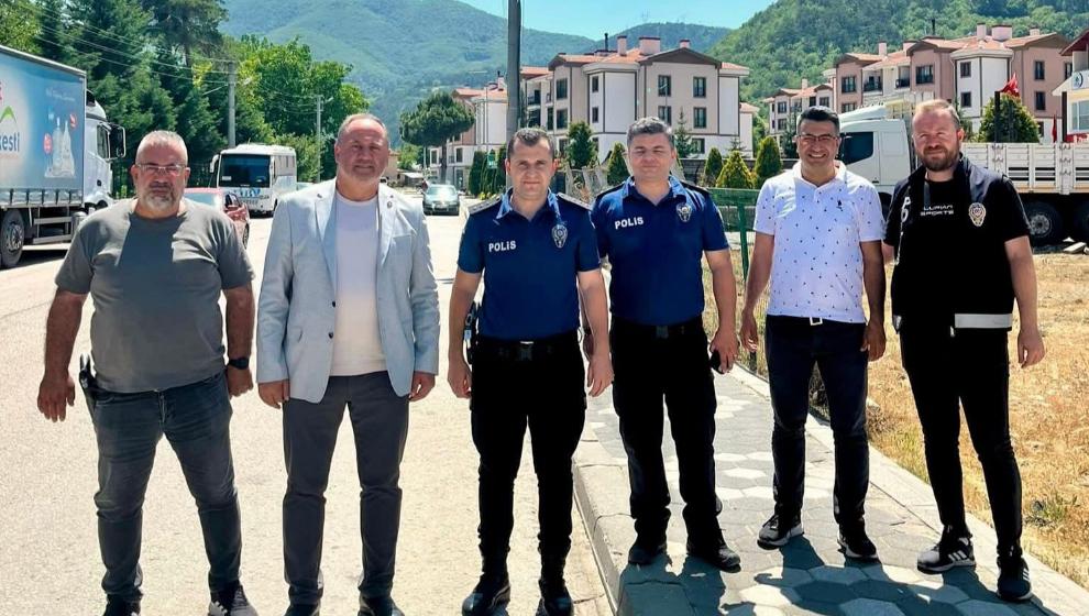 Başkomiser Orhan Erdoğan Mudurnu'ya Veda Etti