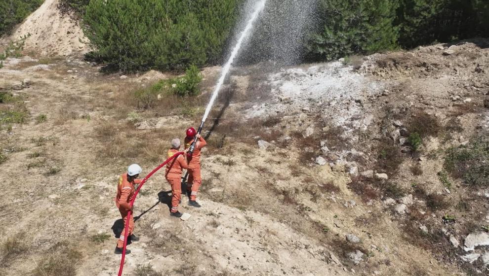 AFAD Gönüllüleri Yangına Karşı Hazır