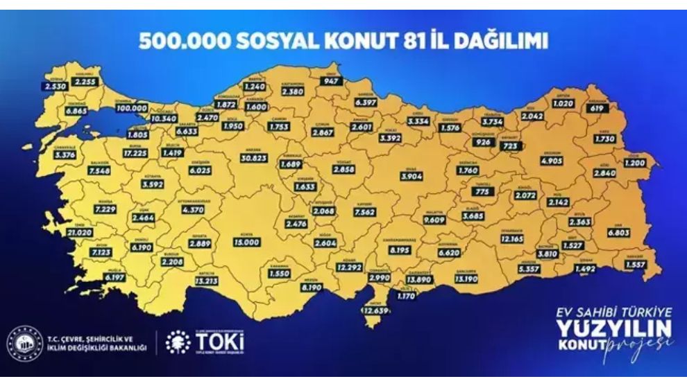 Bolu'ya 1.950 Konut Ayrıldı Göynük Listede Yok!